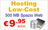 Hosting Low-Cost a soli 9.95 euro all'anno