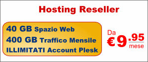 Piani Reseller a partire da 9.95 euro al mese